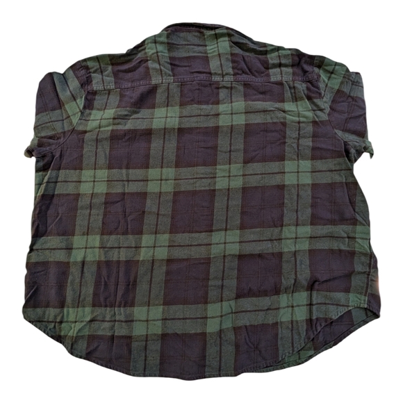 Old Navy Teal and Blue Plaid Shirt - Picture 3 of 8